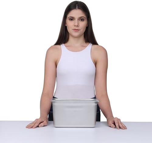 BIRDROCK HOME Stainless Steel Steam Table Pan - Hotel, Restaurant & Catering Supplies - 24 Gauge Steel, 4.3 qt Capacity - Meal Prep, Cooking, & Food Storage Container - 6" Depth, 1/4-Size (6 Pack)