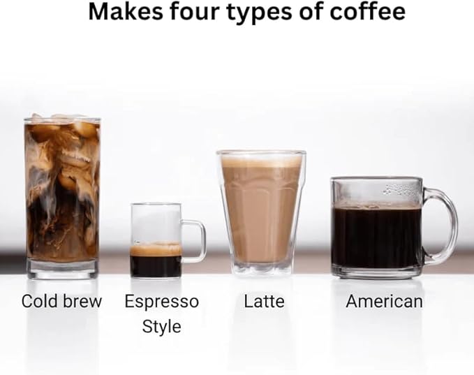 AeroPress Clear Purple Coffee Press – 3 In 1 Brew Method Combines French Press, Espresso, Full Bodied Coffee Without Grit or Bitterness, Small Portable Coffee Maker for Camping & Travel, Purple