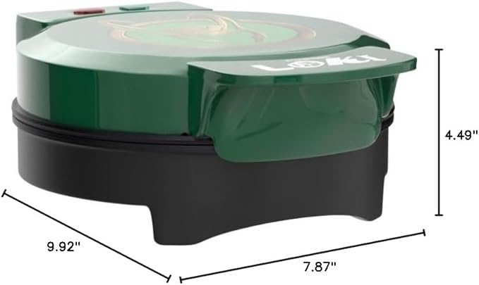 Uncanny Brands Marvel Loki Waffle Maker - Loki's Helmet on Your Waffles - Waffle Iron