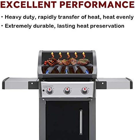 Grill Parts for Weber Spirit e310, 17.5" Grill Grates for Weber Spirit 300 and Spirit II 300, Spirit E/S310 E/S315 320 330 SP320, Spirit 700, Genesis 1000-3500, Gold & Silver B/C Gas Grill, 7638 7639