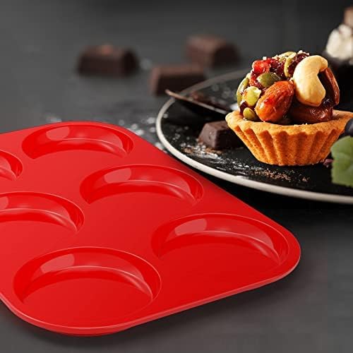 2 Pack Silicone Muffin Top Pans for Baking 4inch Jumbo Size, Prefect Non-stick for Baking Egg Muffin, Cookie, Hamburger Bun,Muffin Top and More, Food Grade and BPA Free