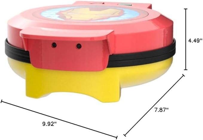 Uncanny Brands Marvel Iron Man Waffle Maker -Shellhead's Helmet on Your Waffles- Waffle Iron