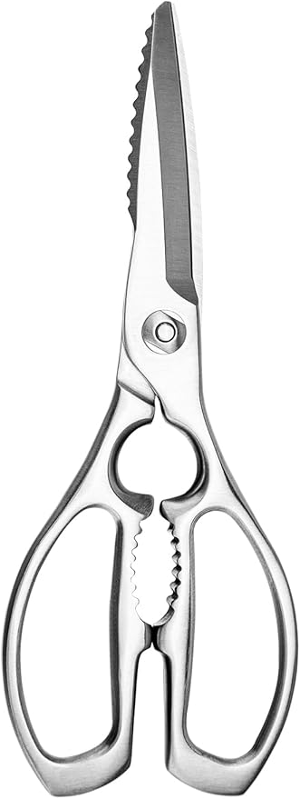 Kitchen Shears – Heavy-Duty Kitchen Scissors for Food | Ideal for Meat, Poultry & Vegetables | 3Cr14 Stainless Steel | Forged for Strength | Dishwasher Safe
