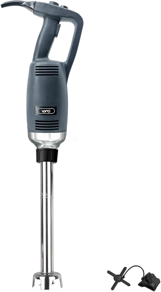VONCI 750W Commercial Immersion Blender, Extra Heavy Duty Hand Blender with Variable Speed 8000-19000RPM, Handheld Stick Mixer with 22" SUS 304 Shaft, Commercial Emulsifier for Restaurant Kitchen.