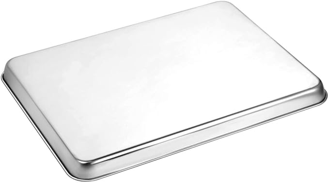 Wildone Baking Sheet Set of 3, Stainless Steel Cookie Sheet Baking Sheet Pan, 9/12/16 Inch, Non Toxic & Heavy Duty & Easy Clean