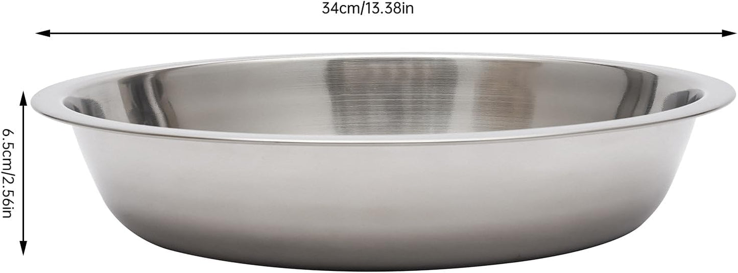Chafing Dish Buffet Set, Stainless Steel Hanging Lid Dining Stove, Roll Top Chafing Dish Buffet Diamond-Shaped Lid and Round Stand for Buffet Restaurants and Banquets (Silver, 4.5L/4.76Qt)