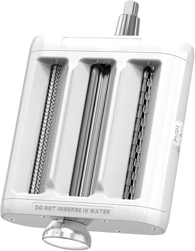 Pasta Maker Accessories Mixers 3 in 1 Set for KitchenAid Stand Mixer Attachments Include Pasta Roller, Spaghetti,Fettuccine Cutter, 8 Adjustable Thickness Settings,Pasta Maker Attachment