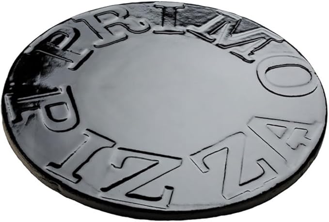 Primo 340 Porcelain Glazed Pizza Baking Stone for Primo Oval Junior Grill