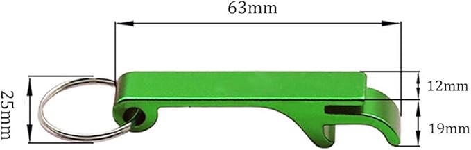 100pcs Personalized Bottle Opener Keychain Custom Aluminum Beer Bottle Opener Engraved Any Text/Logo Wedding Favors, Brewery, Bar, Anniversaries, Party, Property Agent, Guests, Graduation, Christmas