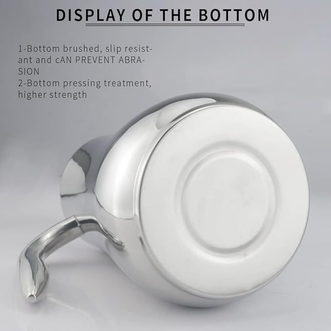 SANQIAHOME Stainless Steel Teapot with Infuser Silver 58Oz