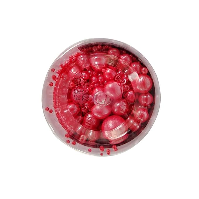 Edible Red Sugar Pearls Candy Sprinkles 120G/ 4.23Ounce Baking Cake Sprinkles Cupcake and Cake Topper Cookie Decorations Wedding Party Valentines Halloween Christmas Supplies