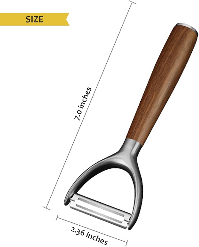 Heavy Duty Vegetable Peelers for Kitchen with 18/8 (304) Stainless Sharp Blade Real Solid Handle, Y Shaped Potato Peeler, Fruit Veggie Peelers for Apple Carrot Cucumber Tomato, Kitchen Gadgets