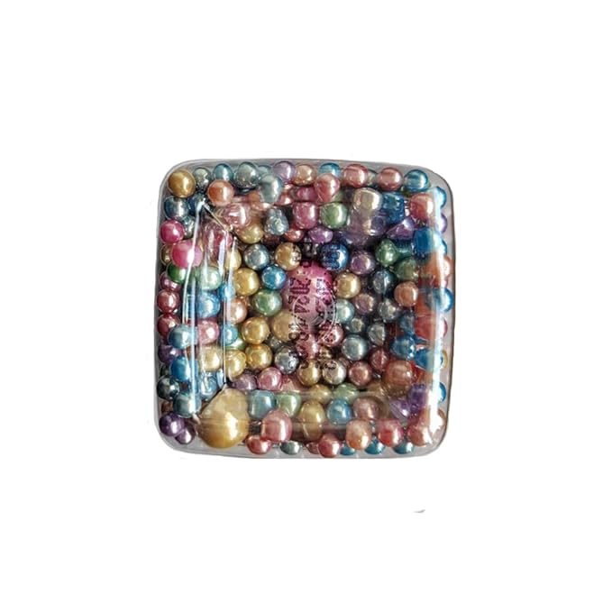 Edible Light Colorful Sugar Pearls Candy Sprinkles 120G/ 4.23Ounce Baking Cake Sprinkles Cupcake and Cake Topper Cookie Decorations Wedding Party Valentines Halloween Christmas Supplies