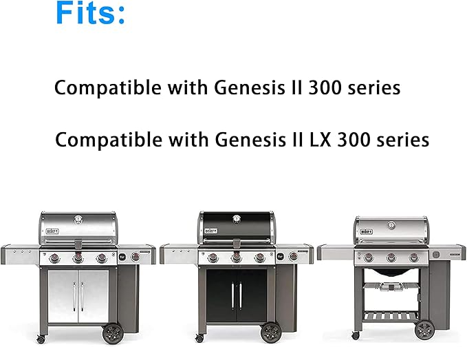 Cooking Grate for Weber Genesis II 300 Series Gas Grills Genesis II E-310 S-310 E-315 S-335 S-345 Genesis II SE-310/330/335 Genesis II LX E-340/ S-340, Replacement Parts for Weber 66095 66802 66805