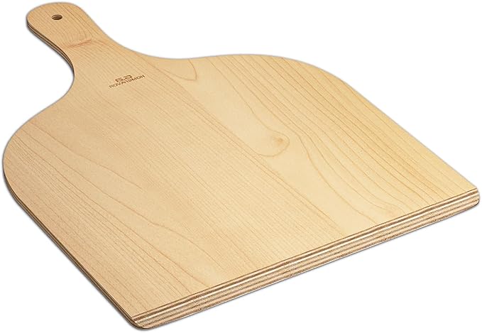 G.a HOMEFAVOR 2 Pack Wooden Pizza Peel - Pizza Paddle Spatula 12 inch with Wood Handle, Oven Accessory for Pizza Making, Large Cutting Board for Transferring Pizza