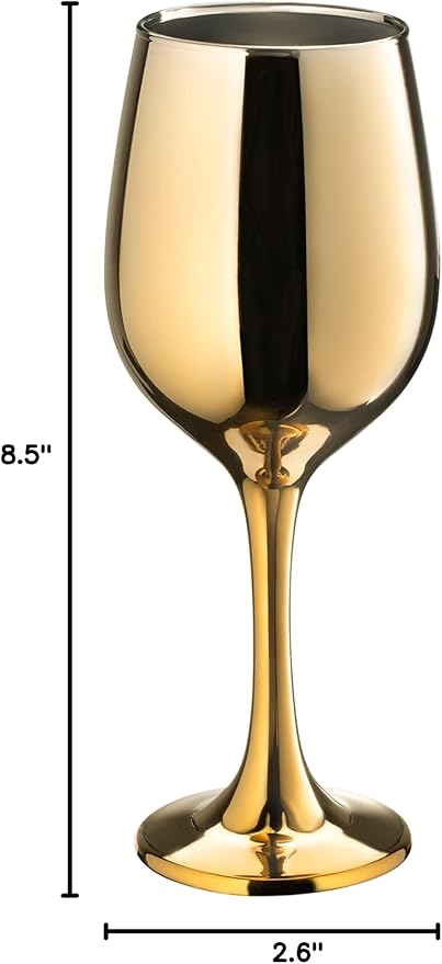Vikko Décor Wine Glasses, Wine Glass, 14 Oz Fancy Wine Glasses With Stem For Red And White Wine, Durable Wine Glass, Dishwasher Safe, Wine Tasting, Set Of 6