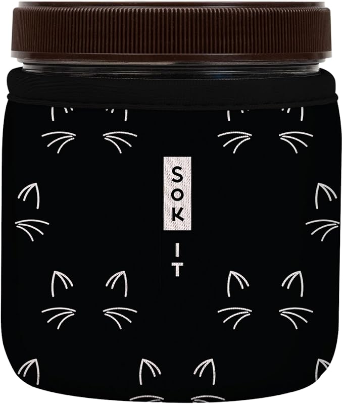 Sok It IceCreamSok Insulated Neoprene Cover (Mystical Meows, Straight Ice Cream Pints)
