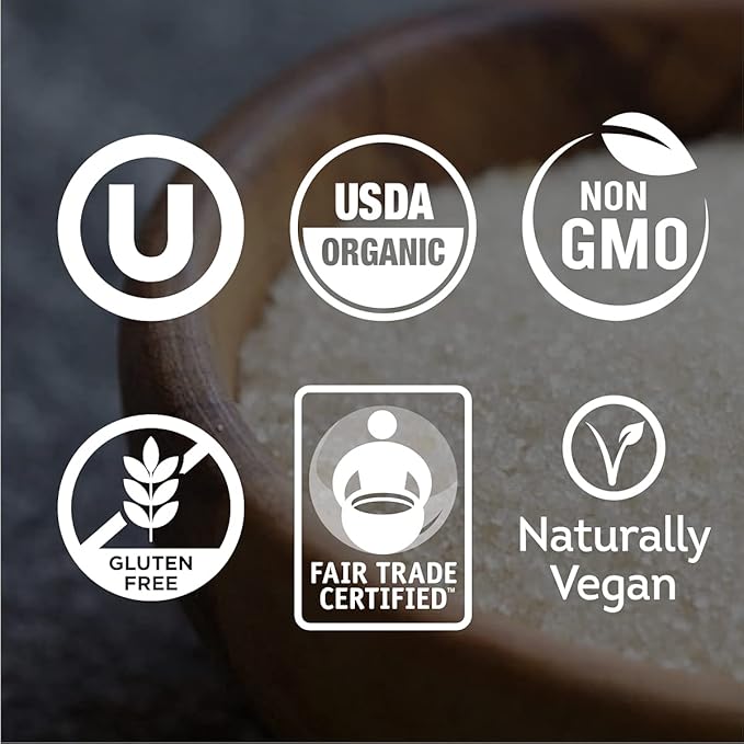 Wholesome Sweeteners 10-Pound Organic Cane Sugar, Fair Trade, Non GMO, Gluten Free, Pure & Vegan, for Baking and Sweetening