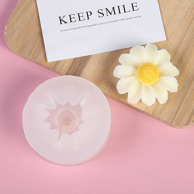 Daisy 4 Pack Flower Molds - Peony, Rose, 3D, Silicone Resin & Clay Molds for Craft Supplies