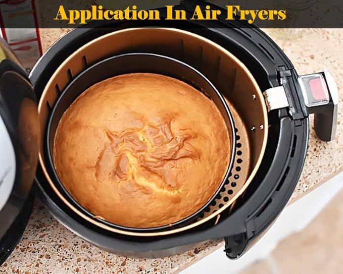 7 Inch Springform Pan for Instant Pot 6, 8 Qt Pressure Cooker 50Pcs Parchment Paper Baking Mold Round Leakproof Nonstick Removable Bottom Bakeware for Cake Cheesecakes Pizza and Quiches Accessories