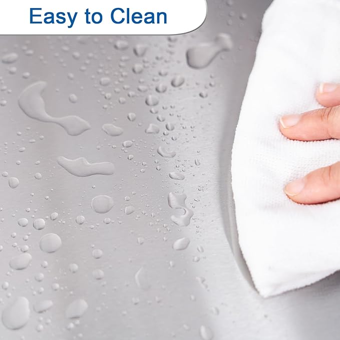 HARDURA Stainless Steel Shelf 18" x 72", 480lb Commercial Shelves Wall Mount Metal Shelving with Backsplash and Brackets for Kitchen, Restaurant, Laundry Room and Home