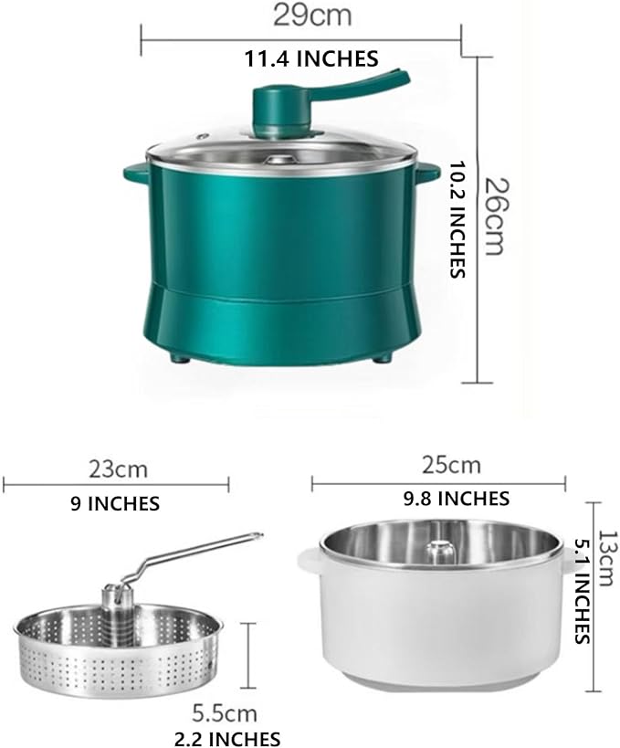 4L Multifunctional Pot, 110v Automatic Lifting Low Sugar Rice Cooker, 900w Manual Lifting Electric Hot Pot. A Steaming/Boiling/Stewing Pot That Can Keep Warm And Timed