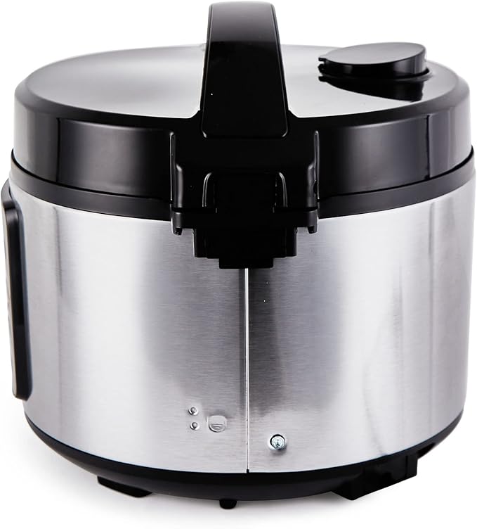 Yum Asia Kumo YumCarb Rice Cooker with Ceramic Bowl and Advanced Fuzzy Logic, (5.5 Cups, 1 Litre), 5 Rice Cooking Functions, 3 Multicooker Functions, 110V US Power (Light Stainless Steel)