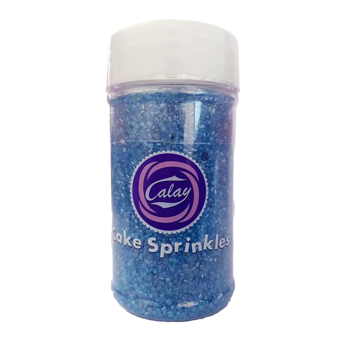 Sentovac Blue Sanding Sugar for Baking Edible Sparkling Sugar Sprinkles Coarse Sugar Crystals for Baking Topping Cake Cookie Cupcake Topper Ice Cream Decoration Supplies 3.2 OZ