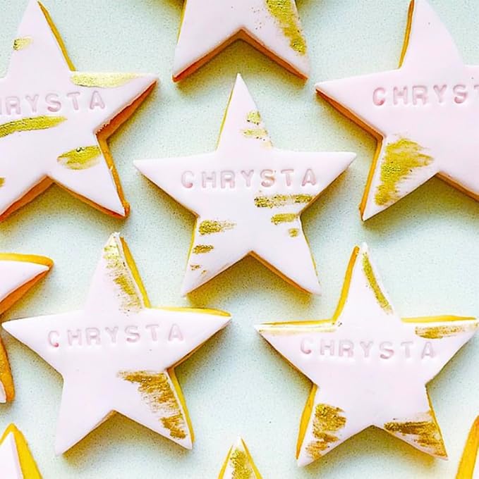 Basic Cookie Cutters 16Pcs, Star Round Flower Snow Shapes Cookie Cutter 4 Size, Biscuit Fondant Cutters Pancake Molds for Baking Decorating Daily Holiday Birthday Party