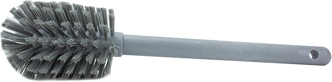 SPARTA Large Water Bottle Brush Ideal for Wide-Mouth Jars, Bottles and Tumblers, Dishwashing Tool with Handle for Home and Commercial Kitchens, Plastic, 12 Inches, Gray