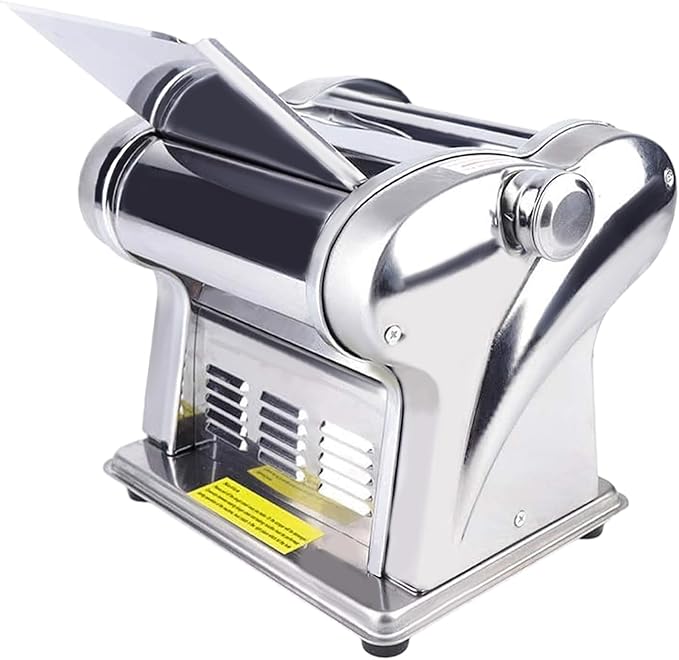 135W Electric Pasta Maker, Pasta Maker 8-Speed Adjustment, Stainless Steel, Pasta Machine one-Touch Start Make Dough Sheets, Dumpling Skins, Wonton Skins, Pancakes