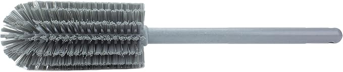 SPARTA Scrub Brush Bottle Brush, Dishwasher Safe Brush with Hanging Hole for Cleaning, Plastic, 16 Inches, Gray