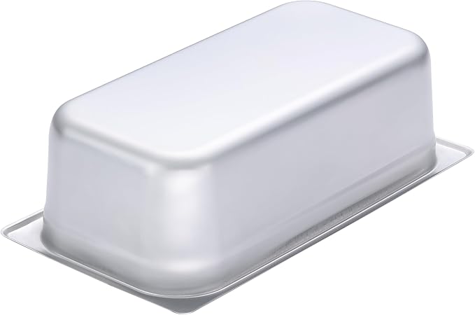 BIRDROCK HOME Stainless Steel Steam Table Pan - Hotel, Restaurant & Catering Supplies - 24 Gauge Steel, 4.1 qt Capacity - Meal Prep, Cooking, &Food Storage Container - 4" Depth, 1/3-Size (6 Pack)