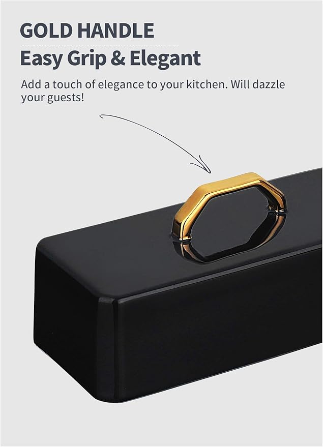 Sweese Butter Dish with Lid for Countertop - Butter Container - Butter Saver, 4oz Beautiful Small Butter Tray for East West Coast Butter, Fridge, Dishwasher Safe