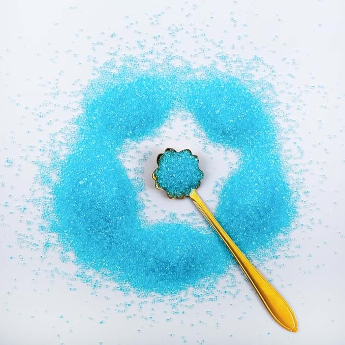 Kasvan Blue Sanding Sugar Sprinkles - Edible Sugar Crystals, Baking Cake Decorations, Ice Cream Toppings cupcake Decorating, Wedding Party Chirstmas Supplies, 85g/3.2oz