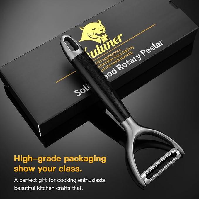 304 Stainless Steel Multi-Function Kitchen Peeler - With Solid Wood Handle, Sharp Durable Blade, Effortlessly Peels Vegetables and Fruits, Essential Kitchen Tool( Type Y )