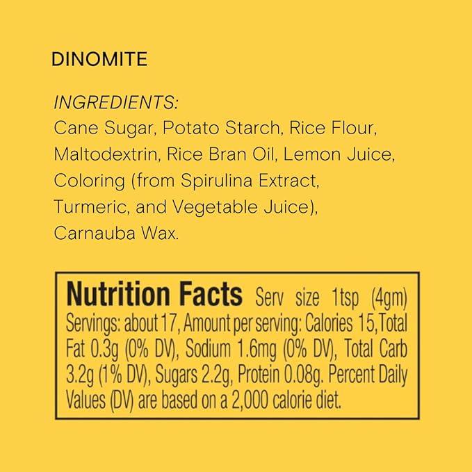 Supernatural Dinomite Natural Confetti Sprinkles, Dye-Free Dinosaur Sprinkles, No Artificial Dyes, Soy Free, Gluten Free, Vegan, 3oz