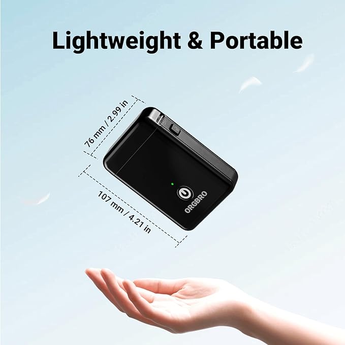 ORGBRO Label Maker Machine with Tape, X1 Portable Bluetooth Mini Label Printer, Support Pre-Cut & Continuous Label, Wireless Small Label Makers with Versatile App for School Home Office Organization