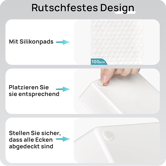 Vtopmart 25 PCS Plastic Drawer Organizers Set, 4-Size Versatile Bathroom and Vanity Drawer Organizer Trays, Storage Bins for Makeup, Bedroom, Kitchen Gadgets Utensils and Office