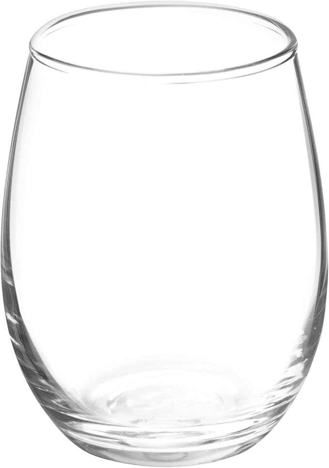 DISCOUNT PROMOS Stemless Wine Glasses by ARC 5.5 oz. Set of 12, Bulk Pack - Perfect for Hotel, Bar, Restaurant or Lounge - Clear