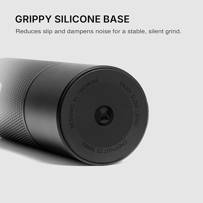 TIMEMORE C5 ESP Pro Manual Coffee Grinder with S2C-420-III Conical Burr, 0.015mm Precision Adjustment, All-Metal Portable Hand Coffee Mill for Espresso/French Press/Pour Over - Black