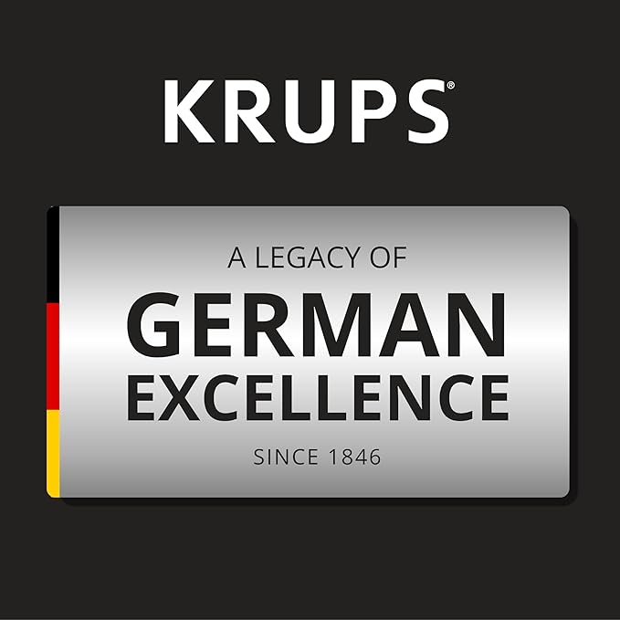 Krups Simply Brew Stainless Steel and Thermal Carafe Drip Coffee Maker 12 Cup Programmable, Customizable, Digital Display, Insulated Coffee Filter, Dishwasher Safe, Drip Free Silver and Black