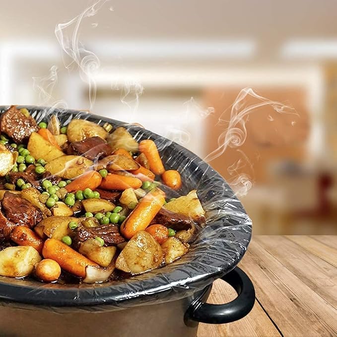 ECOOPTS Slow Cooker Liners (40 Liners), 13" × 21" Pot Liners Fit 3-8 Quarts, Disposable Cooking Bags Suitable for Oval & Round Pot, BPA Free (13" × 21")