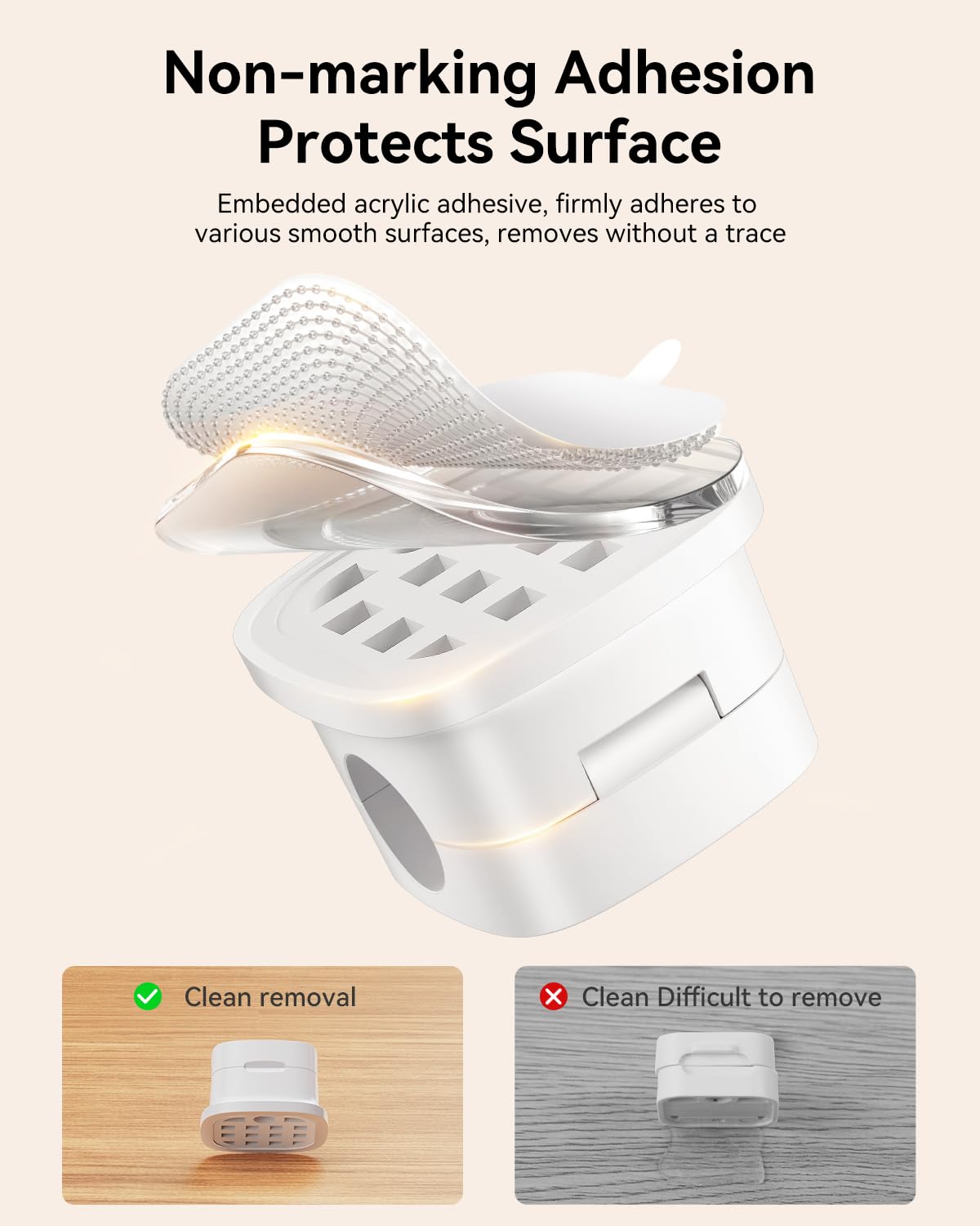 18-Pack Magnetic Cable Clips Cord Organizer-Cable Smooth Adjustable, Rocoren Desk Cable Management Accessories,Cable Holder Clips Wire Holder Keeper for Desktop,Nightstand,Wall,Home Office,Phone,Car