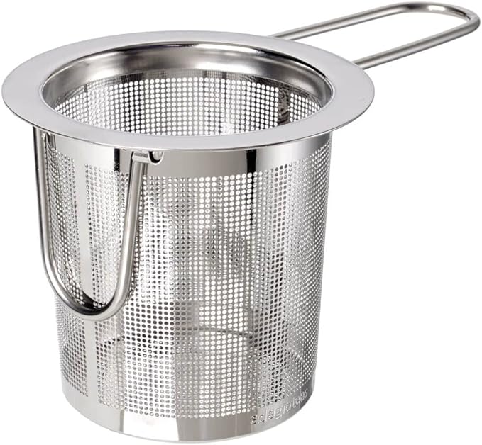 Stainless Steel Infuser to Steep Loose Tea. Folding Arms allow it to Fit Any Mug. Dishwasher safe and easy to clean.