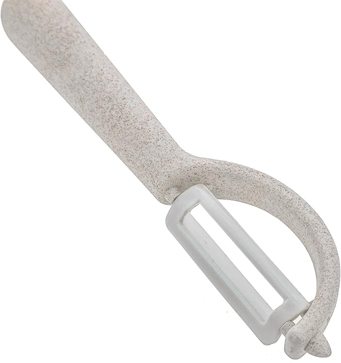 Beille Ceramic Blade Wheat Straw Vegetable Peeler Kitchen Gadgets, 6.5 Inch