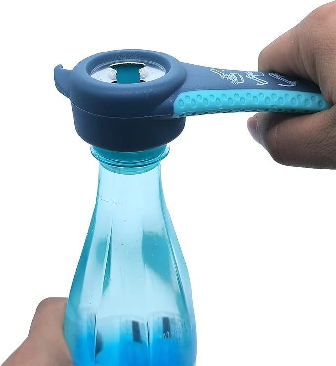 Latest Jar Opener and 5 in 1 Bottle Opener with Rubber Jar gripper Pad Ideal for Seniors with arthritis Weak Hands and Low Strength