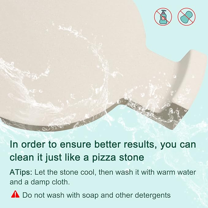 Plate Setter Heat Deflector for Large Big Green Egg, Ceramic Pizza Stone Smoking Stone Big Green Egg ConvEGGtor Accessories, Heat Plate Replacement for Any 18" Kamado Grill(L)