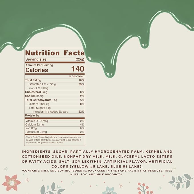 KIDU Dark Green Chocolate Melting Wafers 16 Ounces Bulk Perfect For Dipping, Deserts, Baking And More - 1 Pound