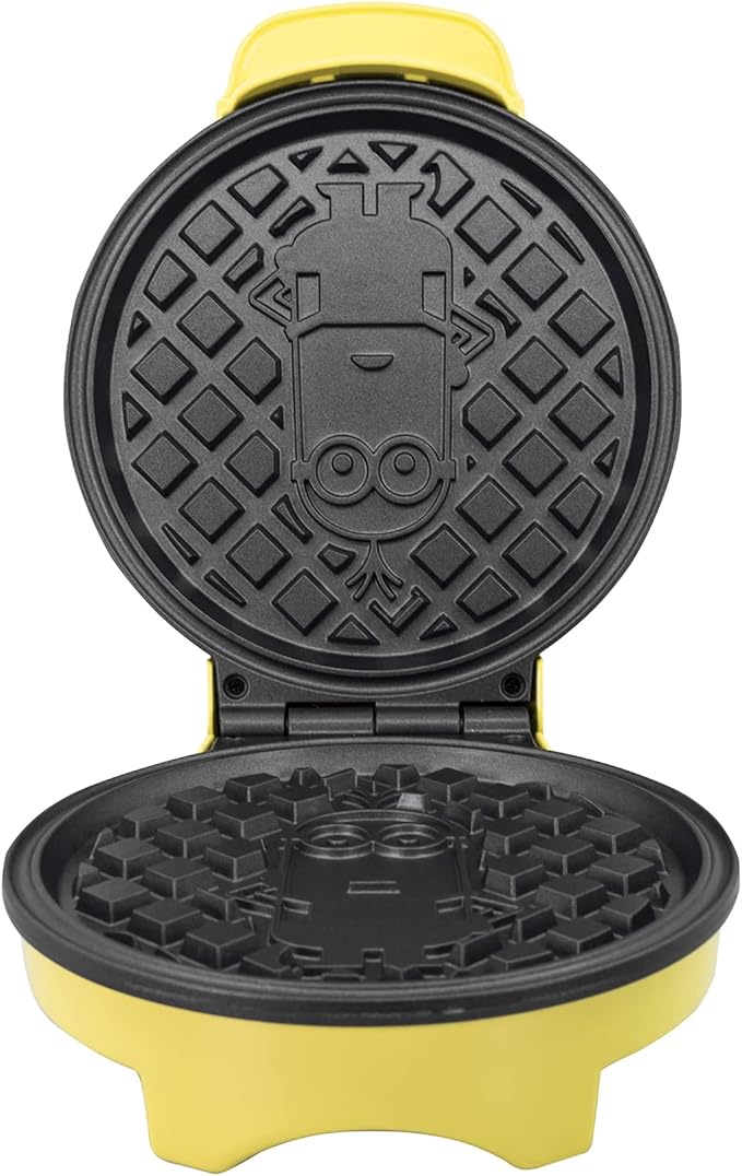 Uncanny Brands Minions Kevin Waffle Maker- Iconic Minion on Your Waffles - Waffle Iron